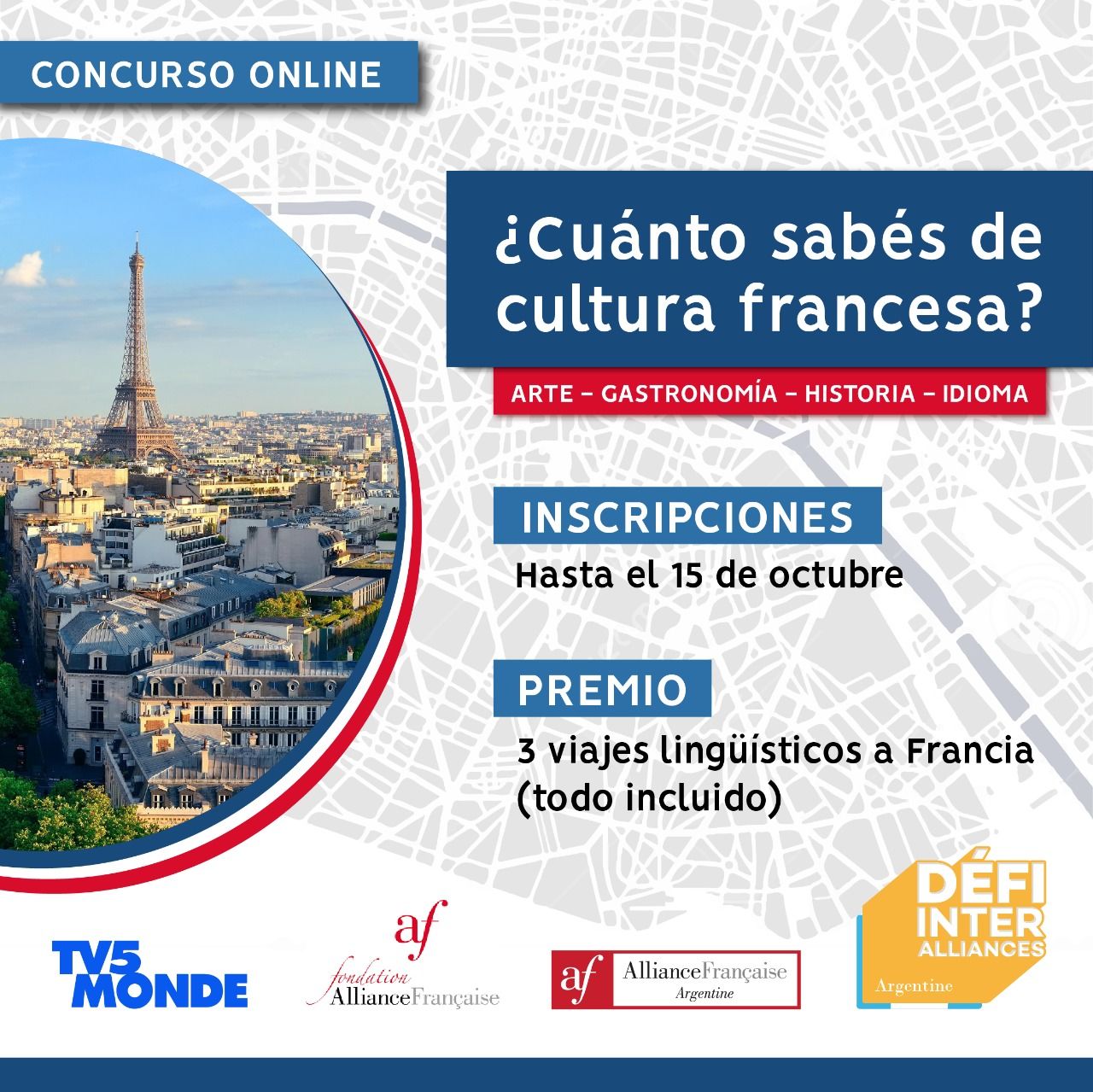 Concurso online: ¿Cuánto sabés de cultura francesa?