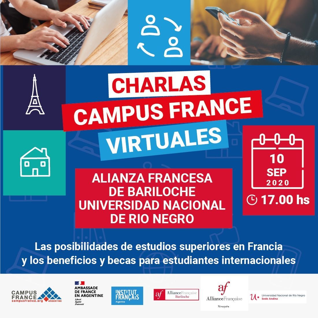 Charla virtual sobre estudios superiores en Francia